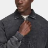 Mens signature washed oversized 1/4 zip sweatshirt