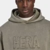 Mens signature washed oversized hoodie