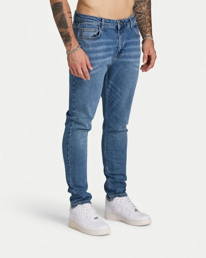 Mens slim fit jean – mid blue Mens slim fit jean – mid blue