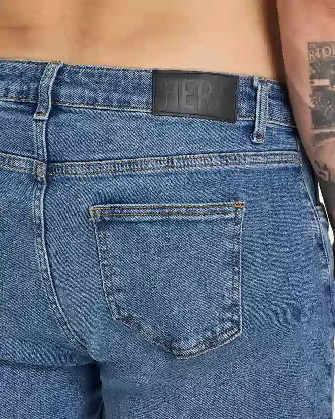 Mens slim fit jean – mid blue Mens slim fit jean – mid blue