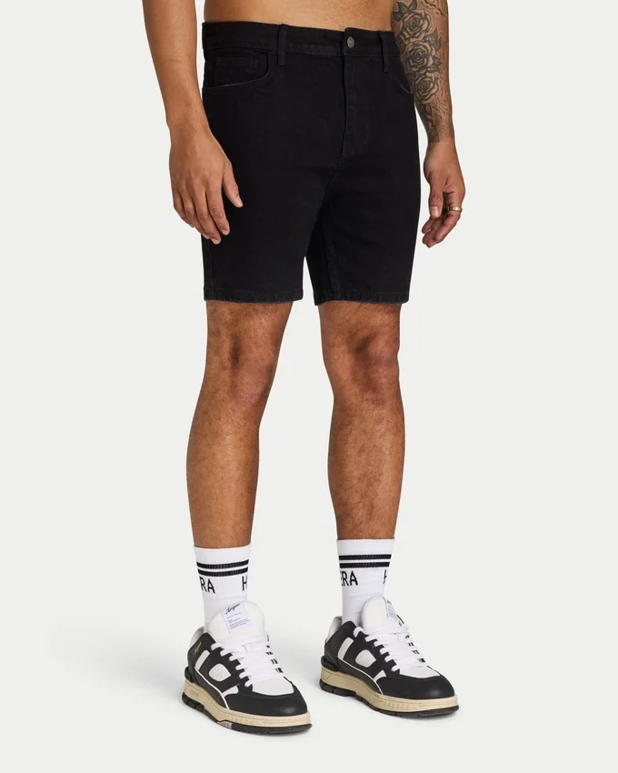 Mens slim fit short – black Mens slim fit short – black