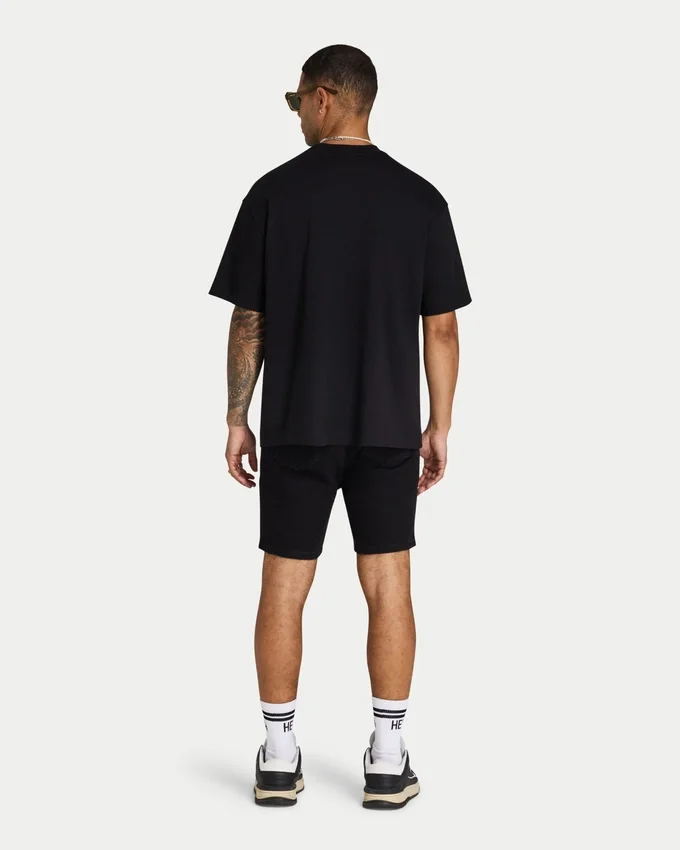 Mens slim fit short – black Mens slim fit short – black