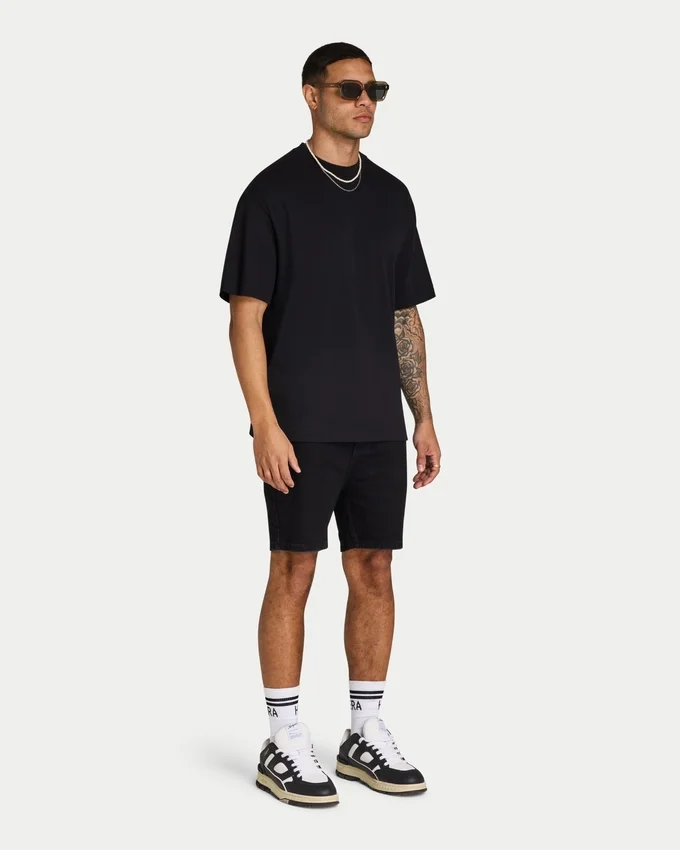 Mens slim fit short – black Mens slim fit short – black