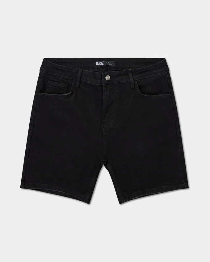 Mens slim fit short – black Mens slim fit short – black