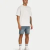 Mens slim fit short – blue sand Mens slim fit short – blue sand