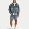 Mens slim fit short – blue sand Mens slim fit short – blue sand