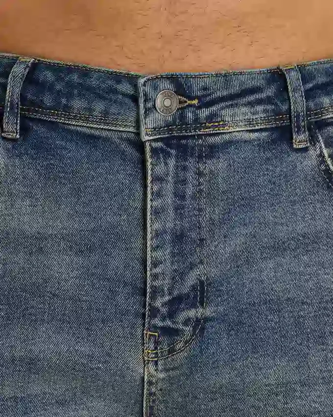 Mens slim fit short – blue sand Mens slim fit short – blue sand