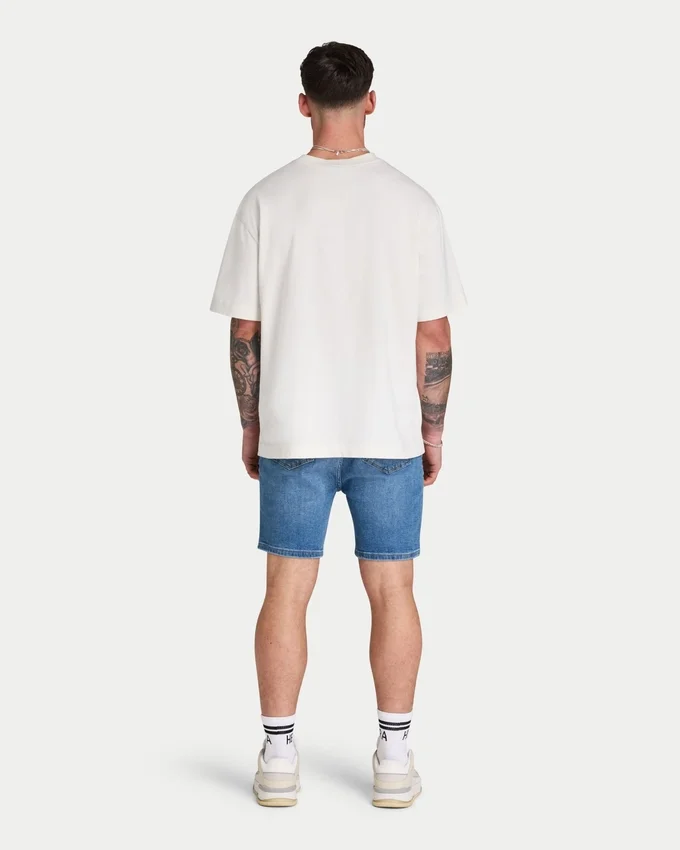 Mens slim fit short – mid blue Mens slim fit short – mid blue