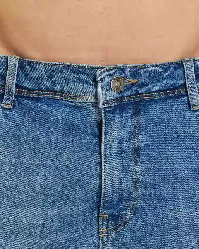 Mens slim fit short – mid blue Mens slim fit short – mid blue