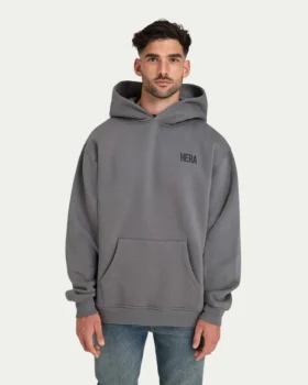 Mens staple oversized hoodie – charcoal grey