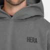 Mens staple oversized hoodie – charcoal grey