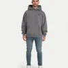 Mens staple oversized hoodie – charcoal grey