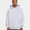 Mens staple oversized hoodie – grey marl