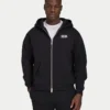 Mens staple oversized zip up hoodie