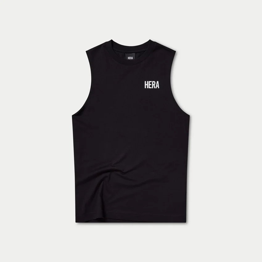 Mens staple tank – black Mens staple tank – black