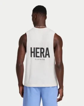 Mens staple tank – white Mens staple tank – white