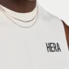 Mens staple tank – white