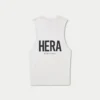 Mens staple tank – white