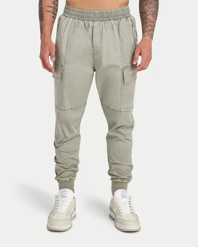Mens utility cargo pant – grey green Mens utility cargo pant – grey green