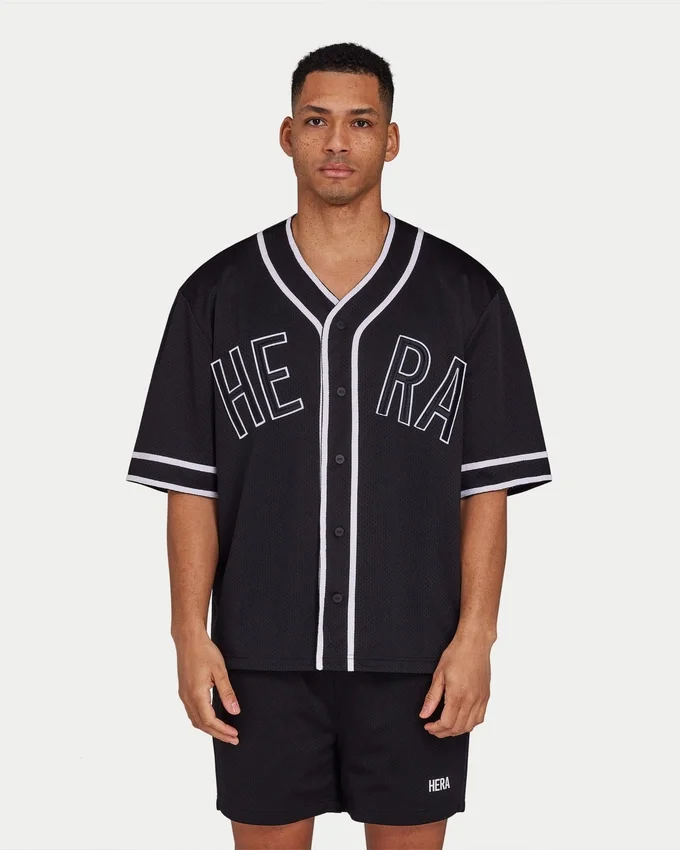 Mens varsity mesh jersey – black Mens varsity mesh jersey – black