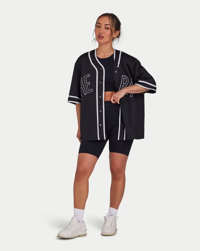 Mens varsity mesh jersey – black Mens varsity mesh jersey – black