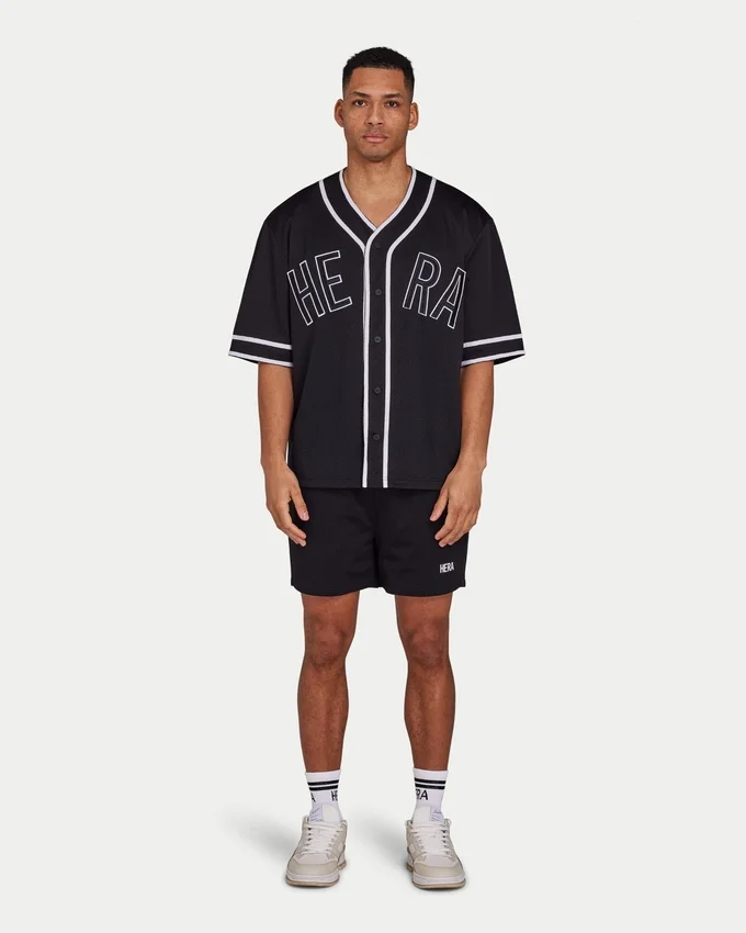 Mens varsity mesh jersey – black Mens varsity mesh jersey – black
