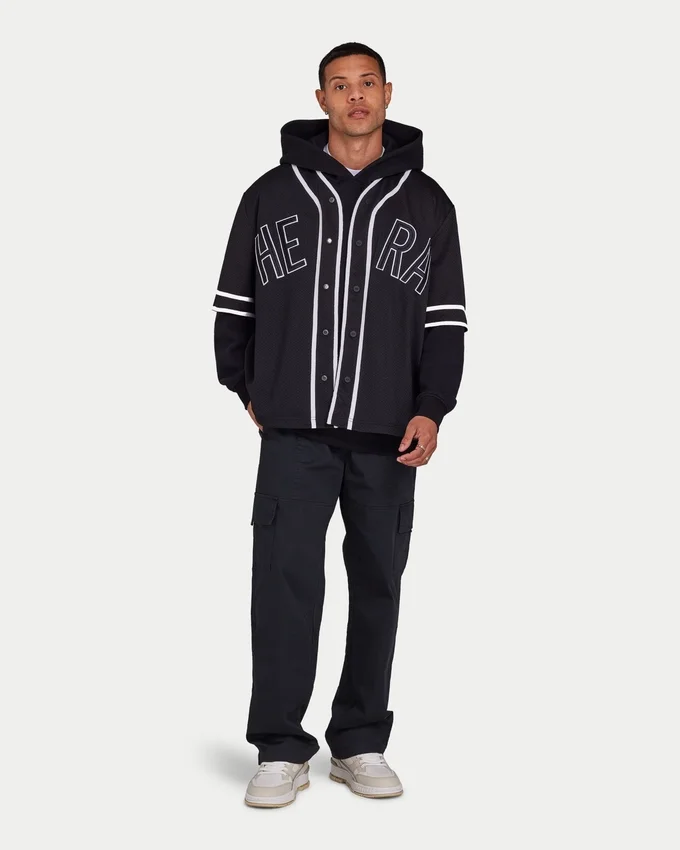 Mens varsity mesh jersey – black Mens varsity mesh jersey – black