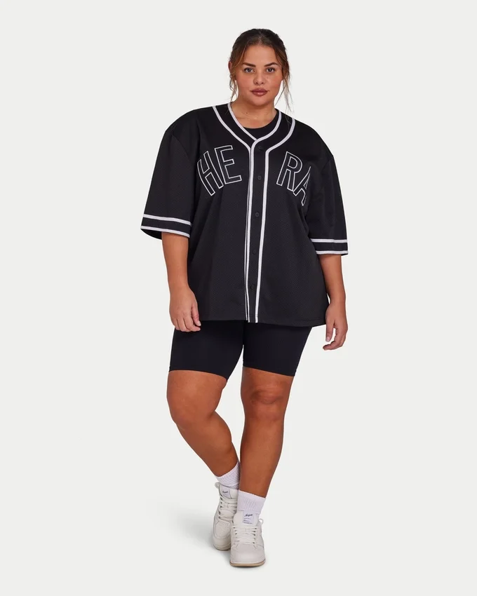 Mens varsity mesh jersey – black Mens varsity mesh jersey – black