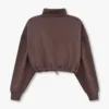 Rewear collective cropped sweatshirt – slate brown