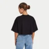 Rewear icon cropped t-shirt – black