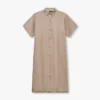 Rewear linen mix shirt dress – marsh grey