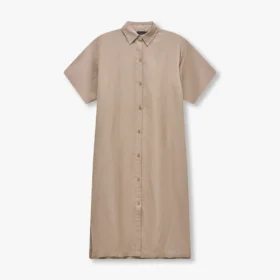 Rewear linen mix shirt dress – marsh grey
