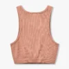 Women’s base racer crop top – acorn brown
