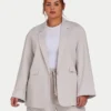 Women’s blazers | oversized studio blazer – stone Women’s blazers | oversized studio blazer – stone