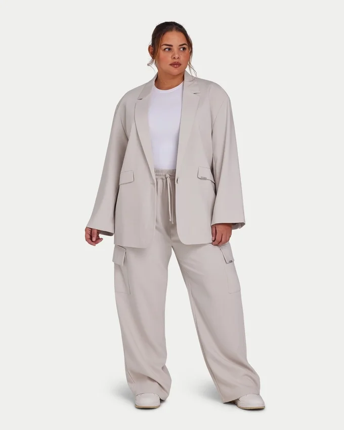 Women’s blazers | oversized studio blazer – stone Women’s blazers | oversized studio blazer – stone