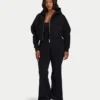 Womens 365 cropped zip hoodie
