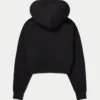 Womens 365 cropped zip hoodie