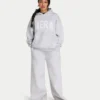 Womens 365 oversized hoodie – grey marl