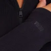 Womens base long sleeve midi dress – black