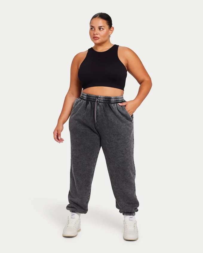 Womens base racer crop top – black Womens base racer crop top – black