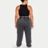 Womens base racer crop top – black Womens base racer crop top – black