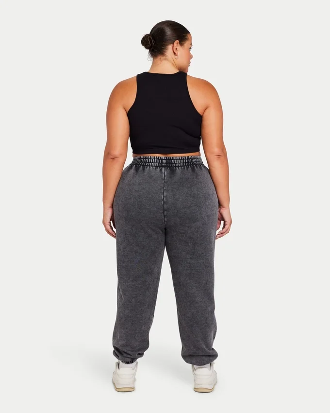 Womens base racer crop top – black Womens base racer crop top – black