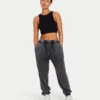 Womens base racer crop top – black Womens base racer crop top – black