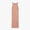 Womens base racer midi dress – acorn brown
