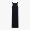 Womens base racer midi dress – black