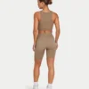 Womens base short – grey green Womens base short – grey green