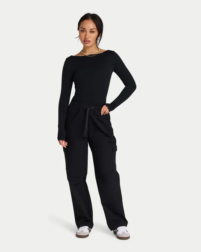 Womens cargo pant – black Womens cargo pant – black