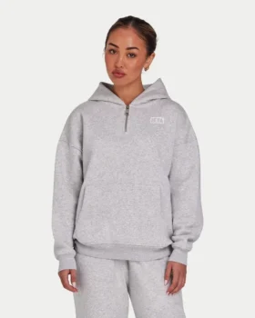 womens collective hoodie grey marl 1 280x350 - Womens collective hoodie - grey marl