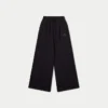 Womens collective wide leg sweatpant – black