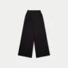 Womens collective wide leg sweatpant – black